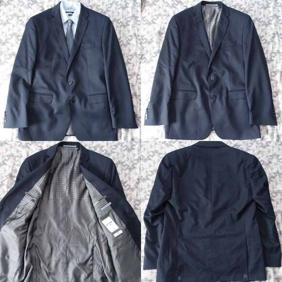 Ben Sherman Notch Lapel Two Button Wool Blazer - Picture 3 of 8